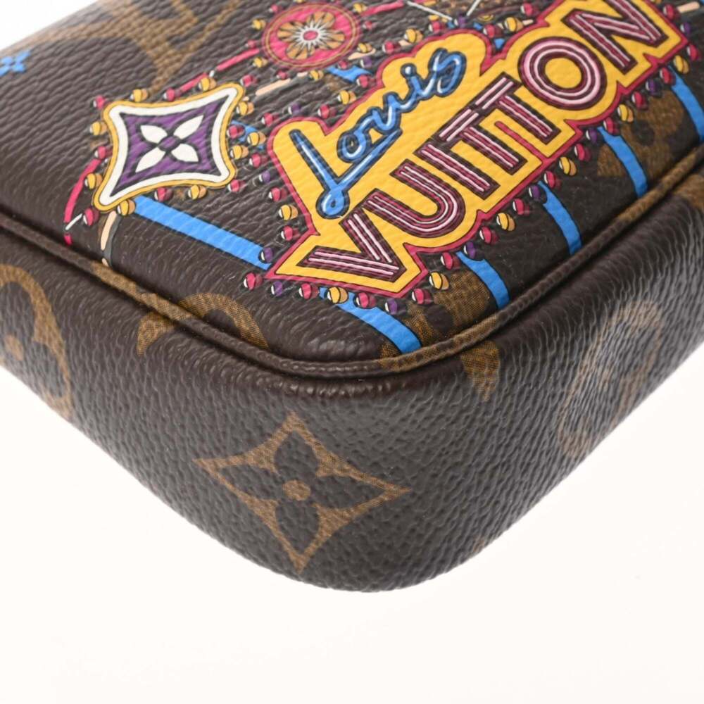 LOUIS VUITTON Authentic Brown Monogram Canvas Pochette Pouch - Picture 8 of 11